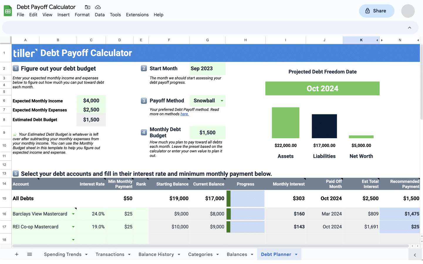 Debt Payoff Calculator